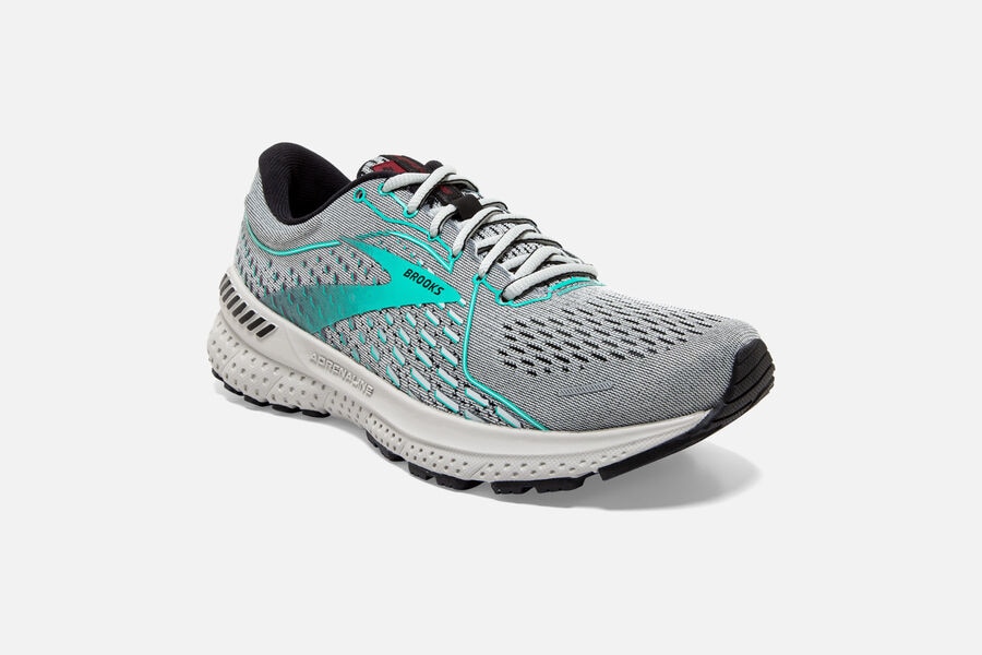 Brooks Running Shoes - Adrenaline GTS 21 Road Womens - Grey - ZCY-980435